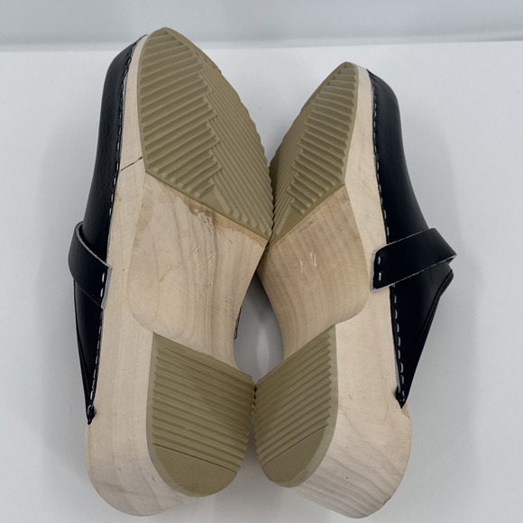 AM-Toffeln Swedish Style Clogs in Navy (100) Wooden Footbed 42 11 W 9 M New - Picture 8 of 11